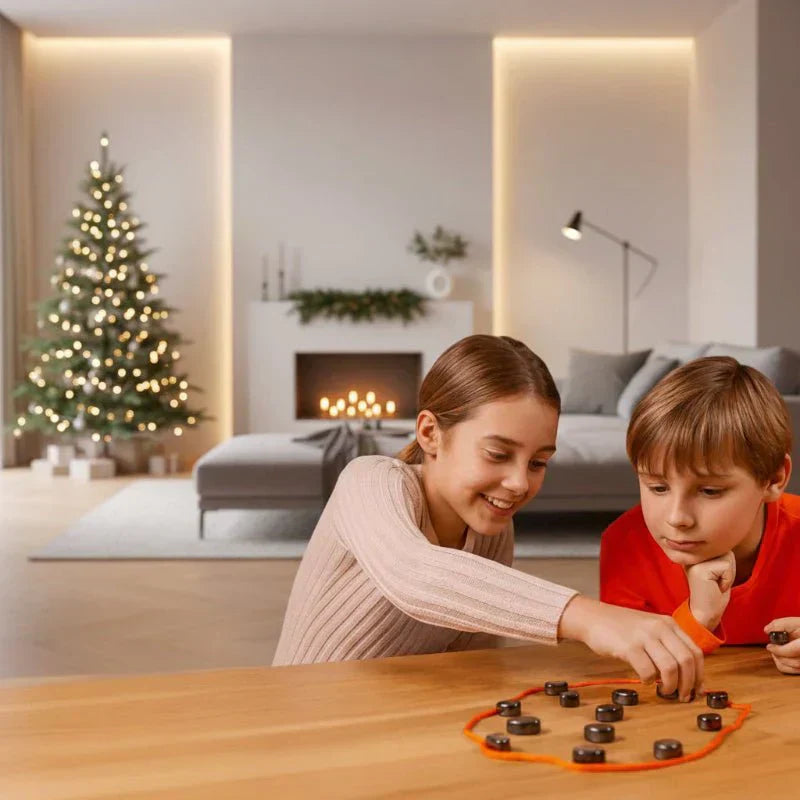 Jeu d'échecs de voyage avec aimants puissants qui maintiennent les pièces en place en déplacement