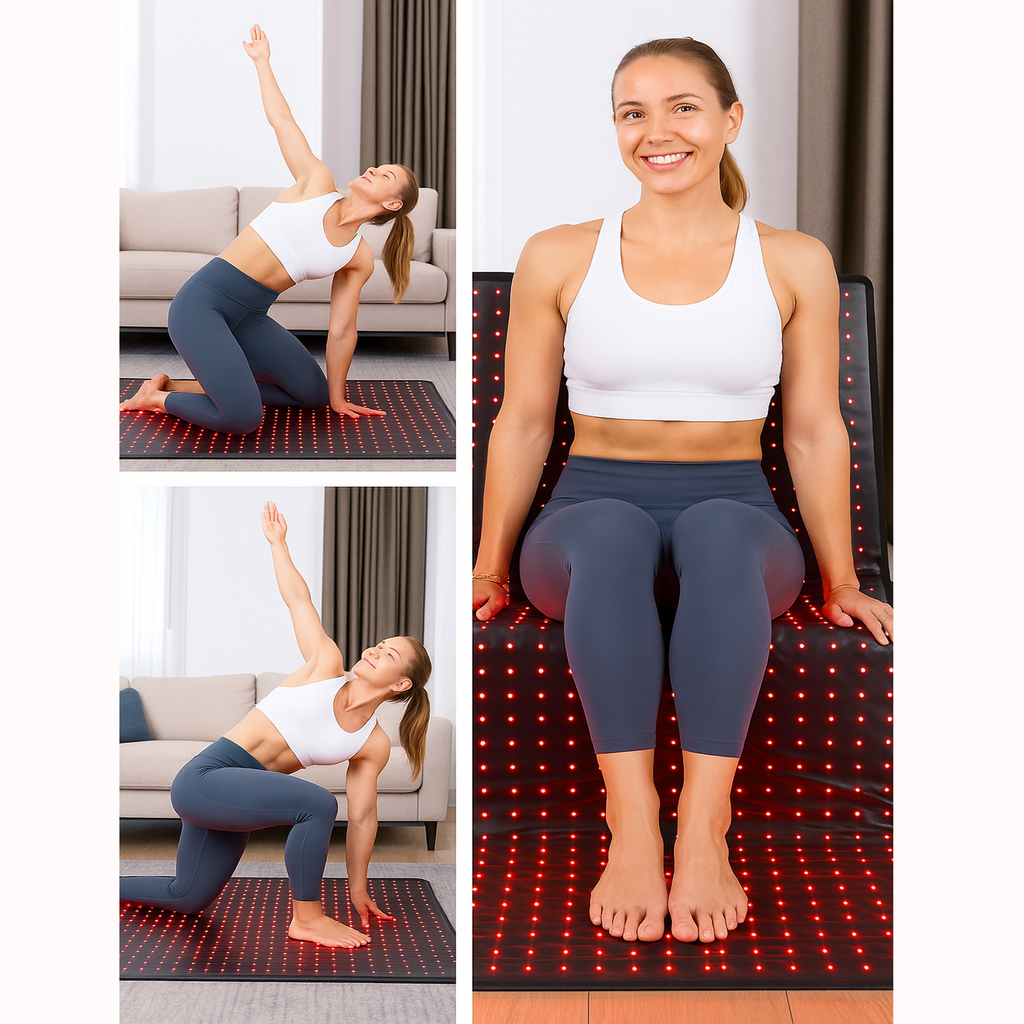LumaThera wellness podložka s LED diodami 660 nm a 850 nm pro celotělovou světelnou terapii