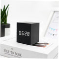 LumaCube Mini Alarm Clock With LED Display For Time And Date And Temperature