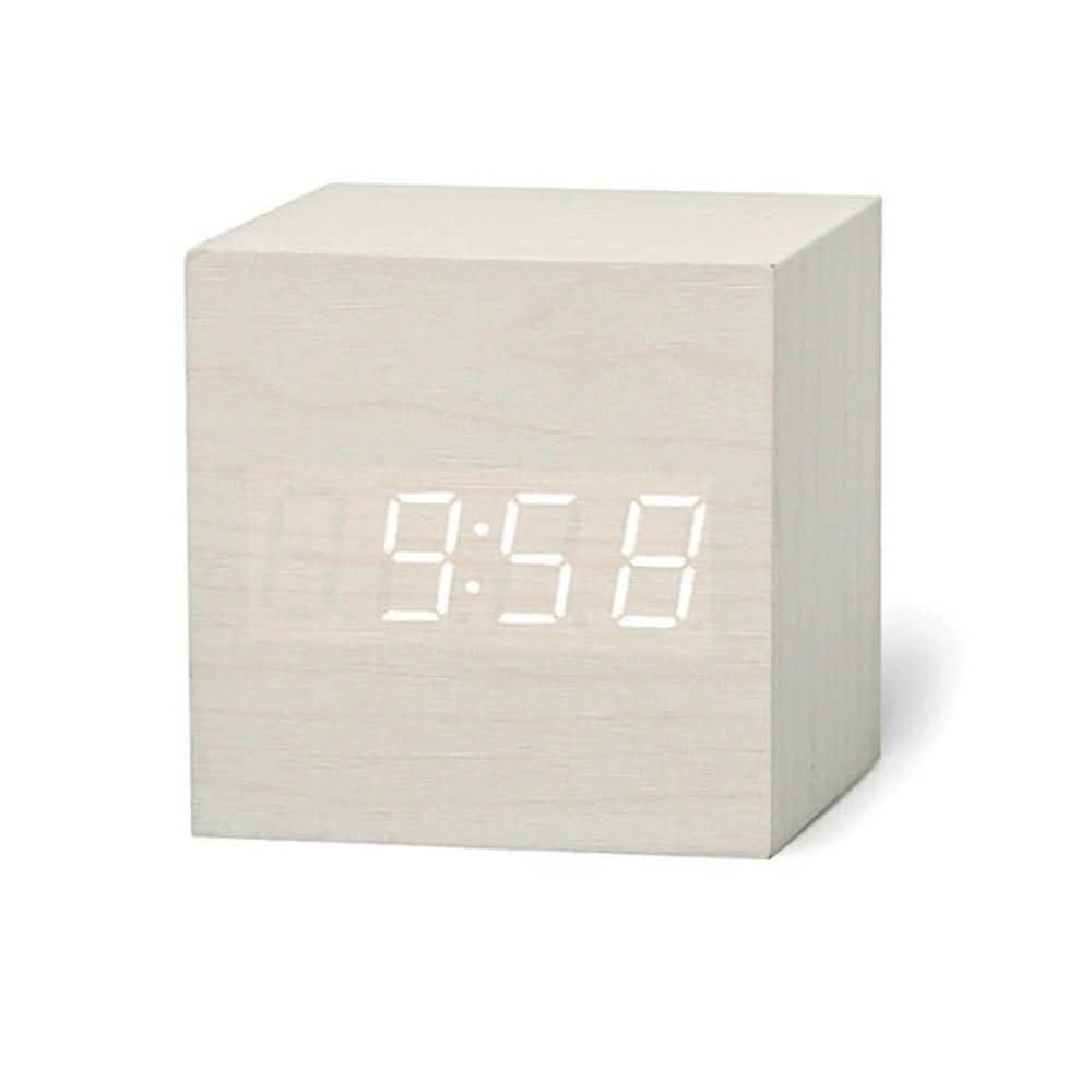 LumaCube Mini Alarm Clock With LED Display For Time And Date And Temperature