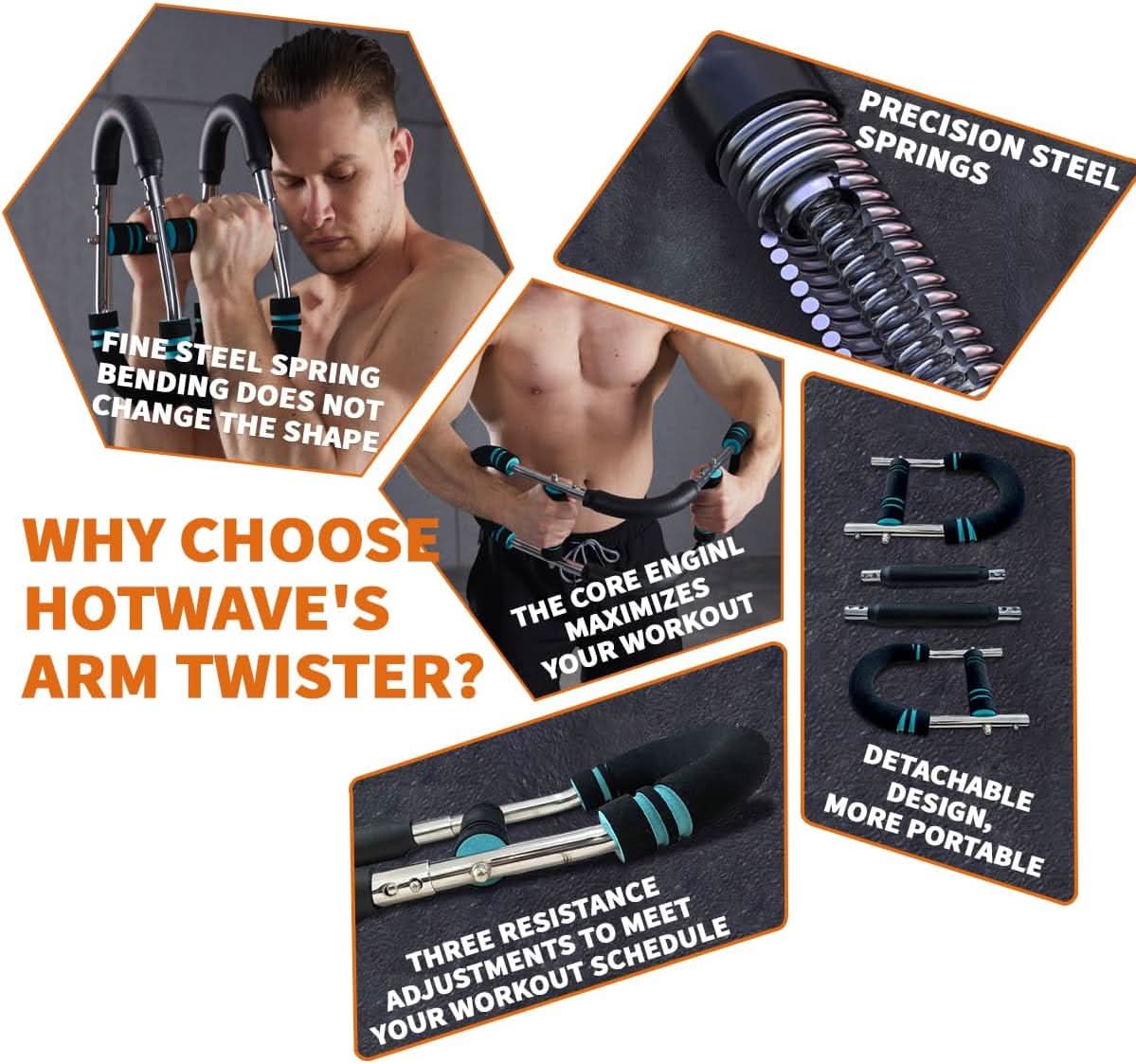 NovaFlex Power Twister, regulowany, do przedramion, tricepsów i klatki piersiowej w domu