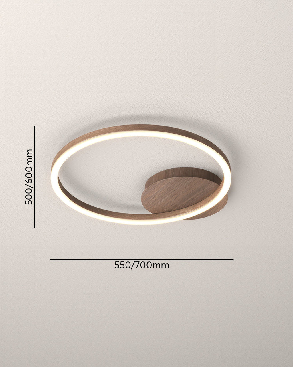 Aurion Geometrische LED-Deckenleuchte für moderne Innenräume