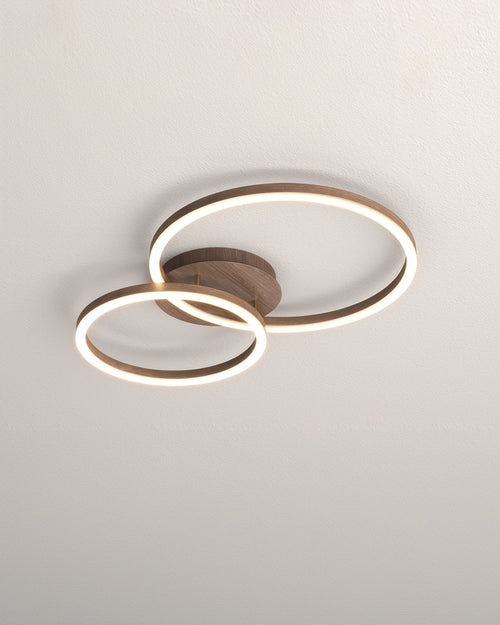 Lámpara de techo empotrada LED geométrica Aurion para interiores modernos
