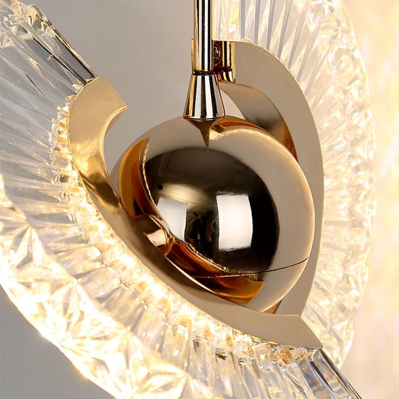 Aurora Orbit LED Pendant Lamp in Iron and Acrylic for Living Room and Bedroom