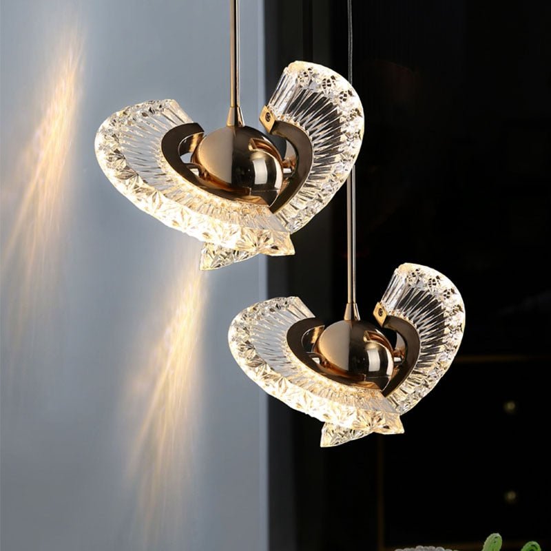 Aurora Orbit LED Pendant Lamp in Iron and Acrylic for Living Room and Bedroom