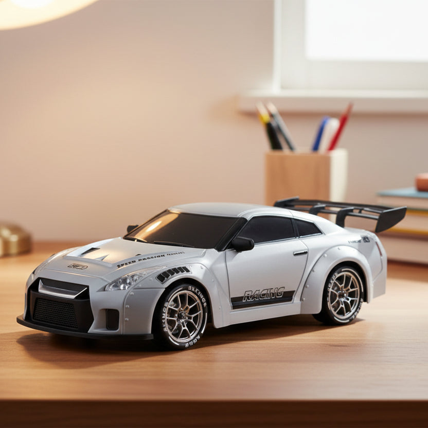 Samochód RC AeroPulse 4WD w skali 1:24 z podświetlanymi kołami dla miłośników driftu