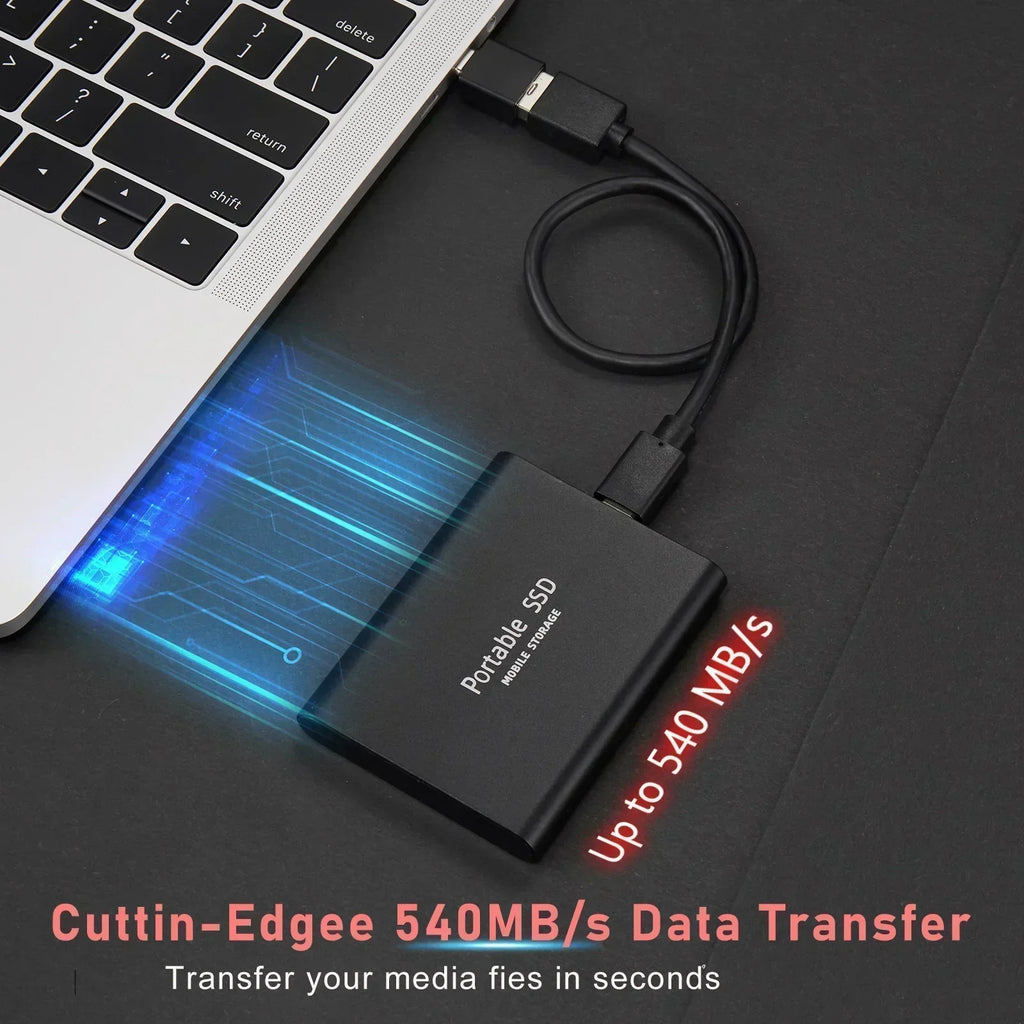 Portable External SSD | USB 3.1 Type C Fast Storage | Up to 128GB