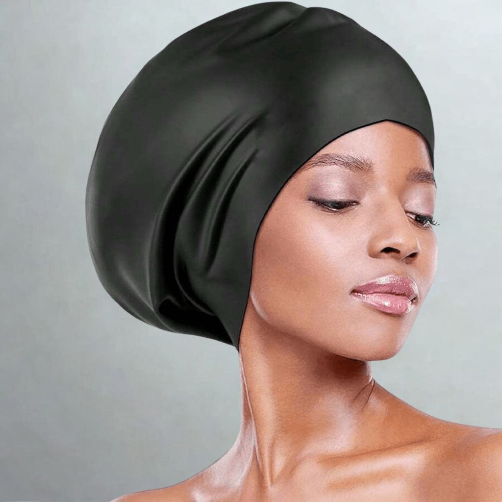 غطاء أكوا دوم XXL مصمم للسباحين ذوي الشعر الطويل وعشاق المسابح