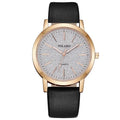Orologio da polso IcoolGadgets Geneva con cinturino in pelle sintetica per donna, regalo elegante
