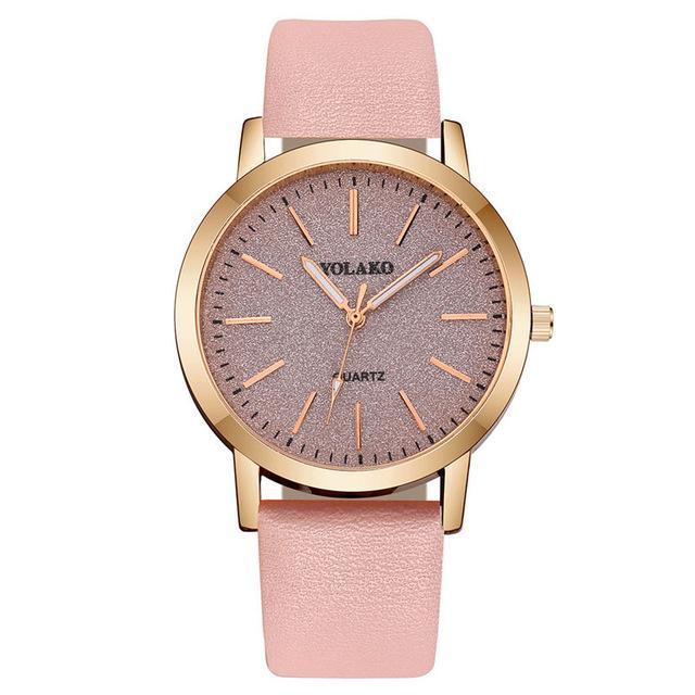 Orologio da polso IcoolGadgets Geneva con cinturino in pelle sintetica per donna, regalo elegante