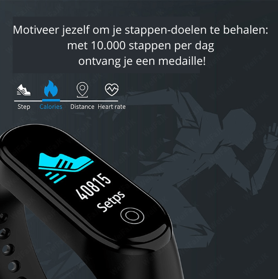 AeroPulse Smartwatch med Bluetooth og fitness-tracking