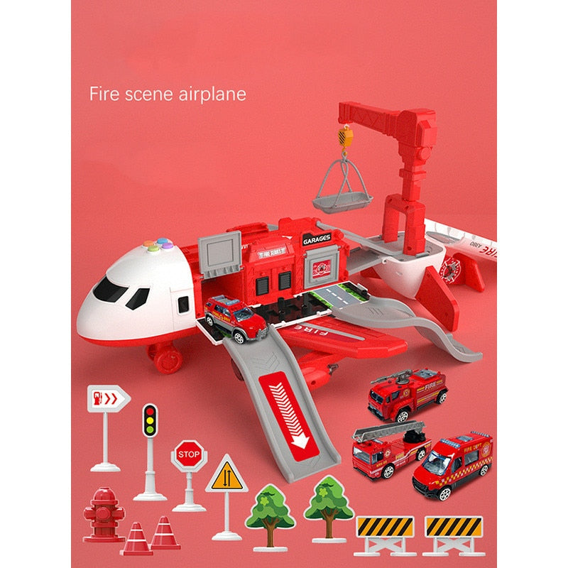 Set de juego de avión SkyExplorer para niños, kit de construcción y juego de roles de 20 piezas