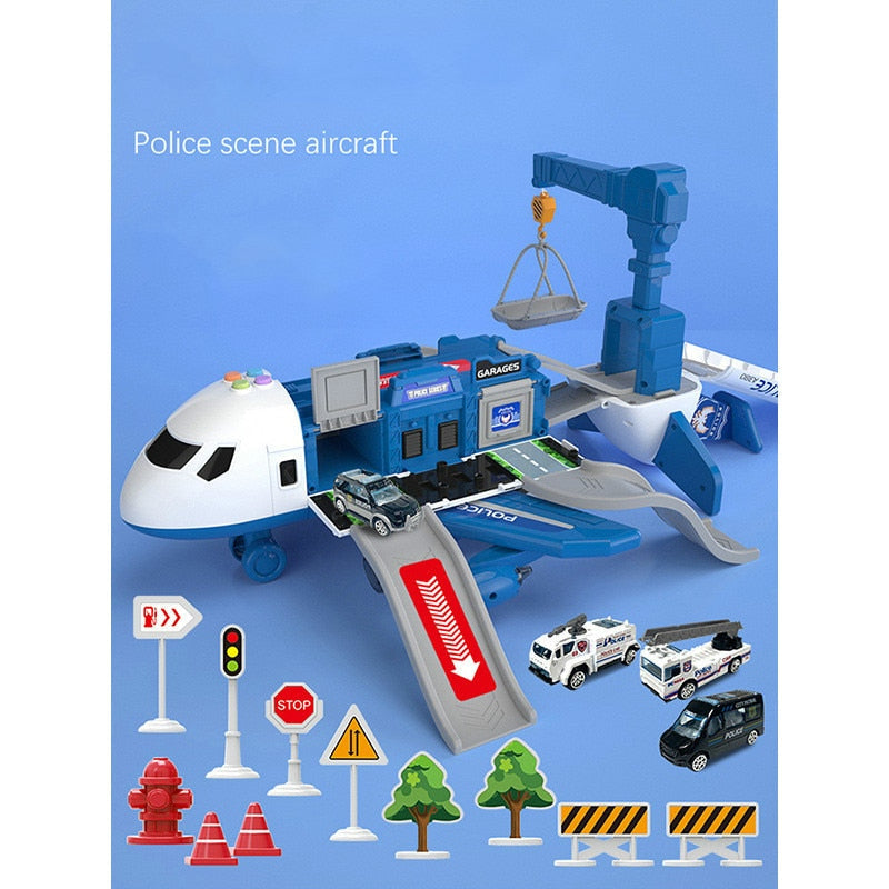Set de juego de avión SkyExplorer para niños, kit de construcción y juego de roles de 20 piezas