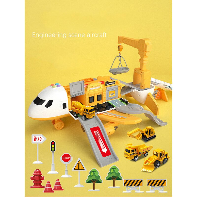 Set de juego de avión SkyExplorer para niños, kit de construcción y juego de roles de 20 piezas