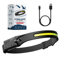 NovaLume Headlamp With COB LED, USB Battery And Sensor For Any Activity
