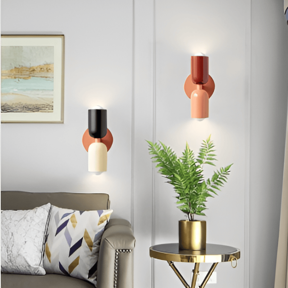 Lampada da parete moderna Lumora con luce LED calda per interni