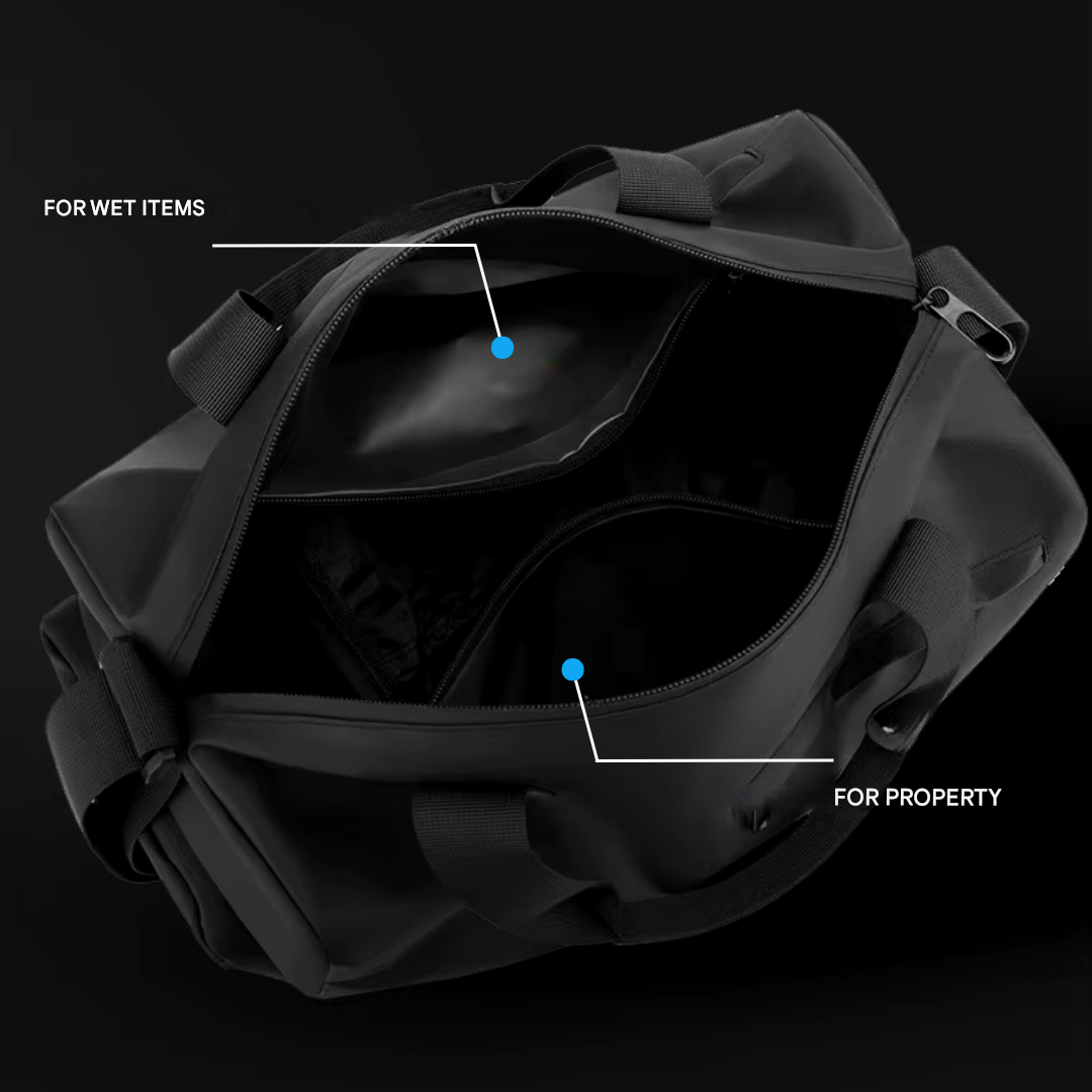 FlexBag Pro wasserdichte Sporttasche mit Schuhfach