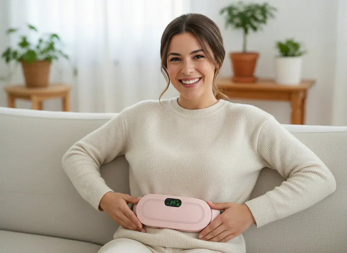 Heating Belt With Adjustable Temperature To Help Cycle Comfort And Pain Relief