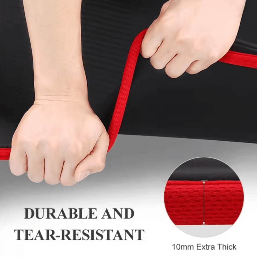 CalmFlex Extra Thick Yoga Mat For Comfort And Stable Home Support