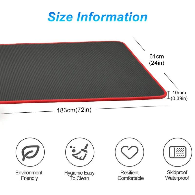 CalmFlex Extra Thick Yoga Mat For Comfort And Stable Home Support