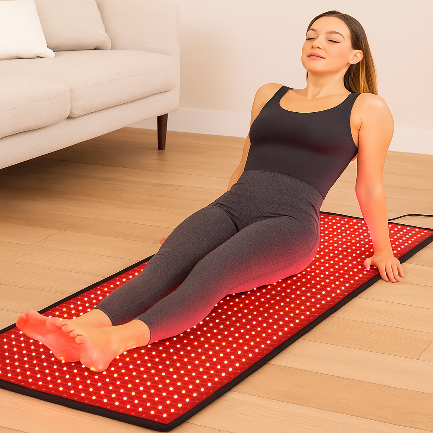LumaThera wellness podložka s LED diodami 660 nm a 850 nm pro celotělovou světelnou terapii